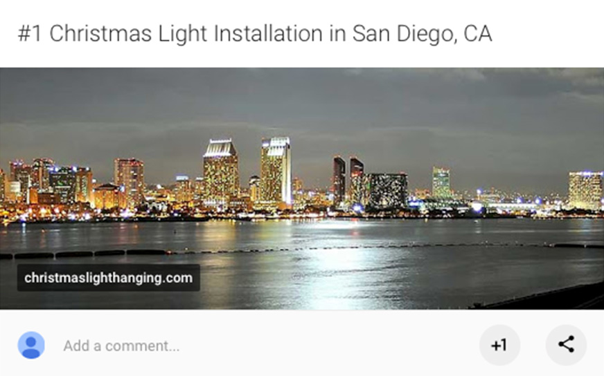 ChristmasLightHanging.com Social Media Marketing