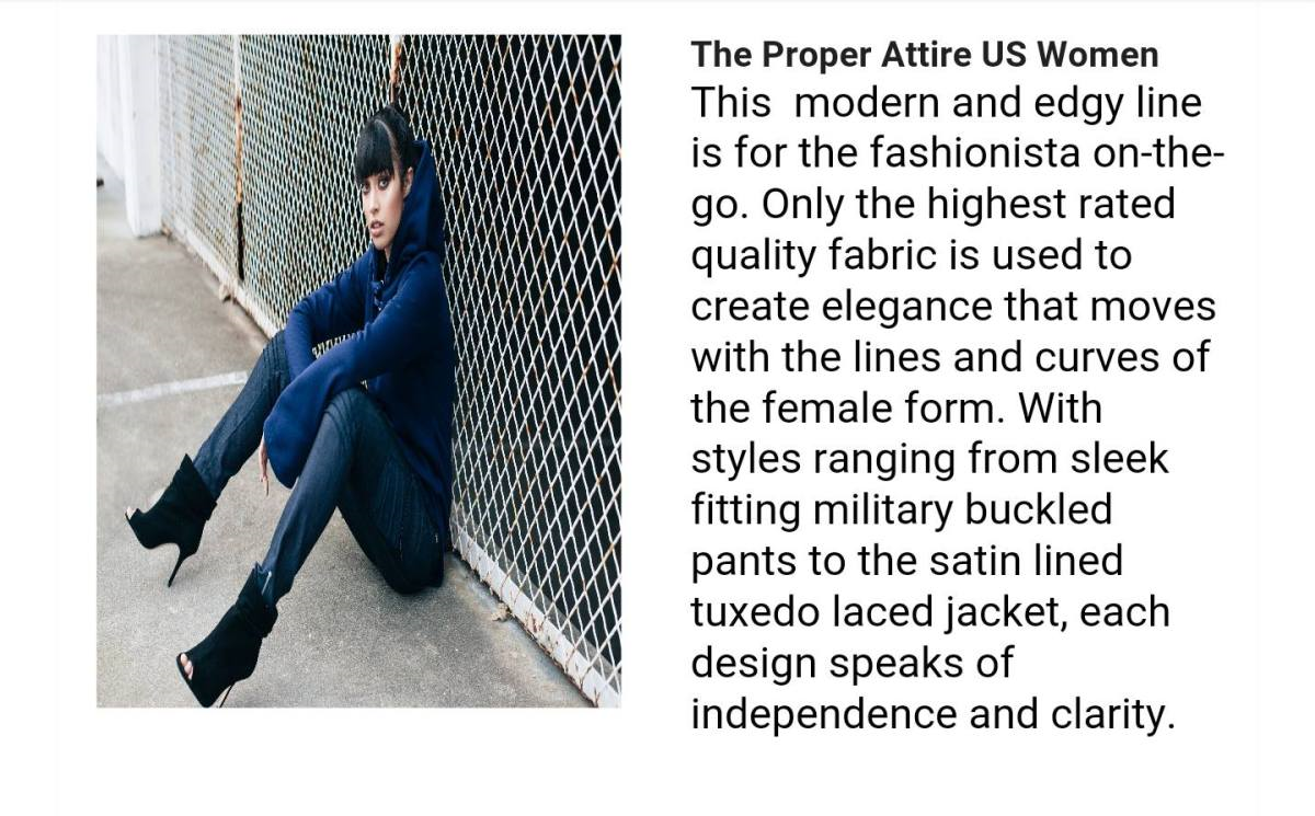 Proper attire Women