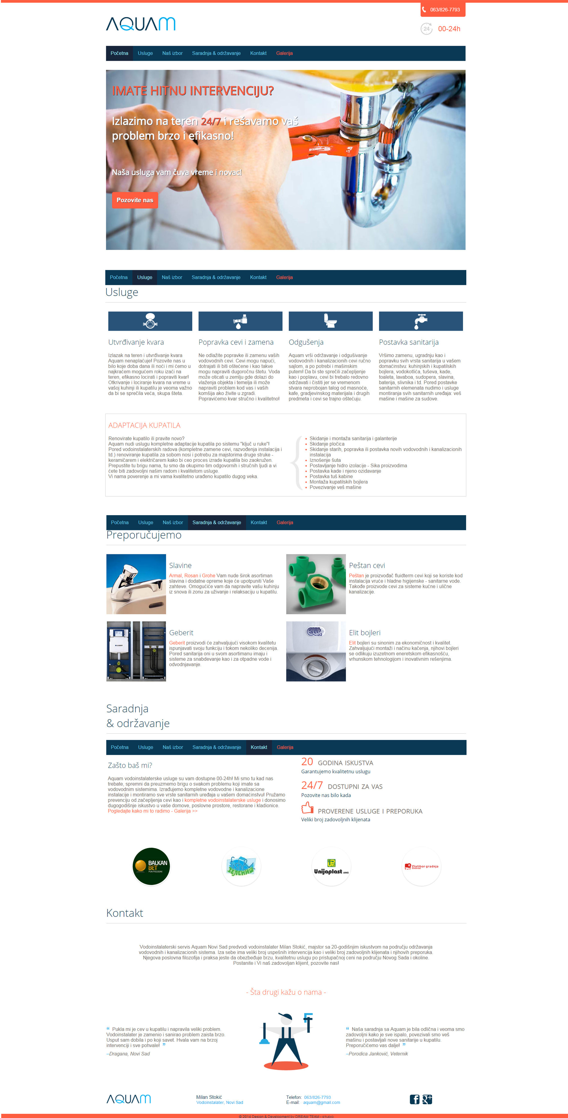 AquaM Web Design