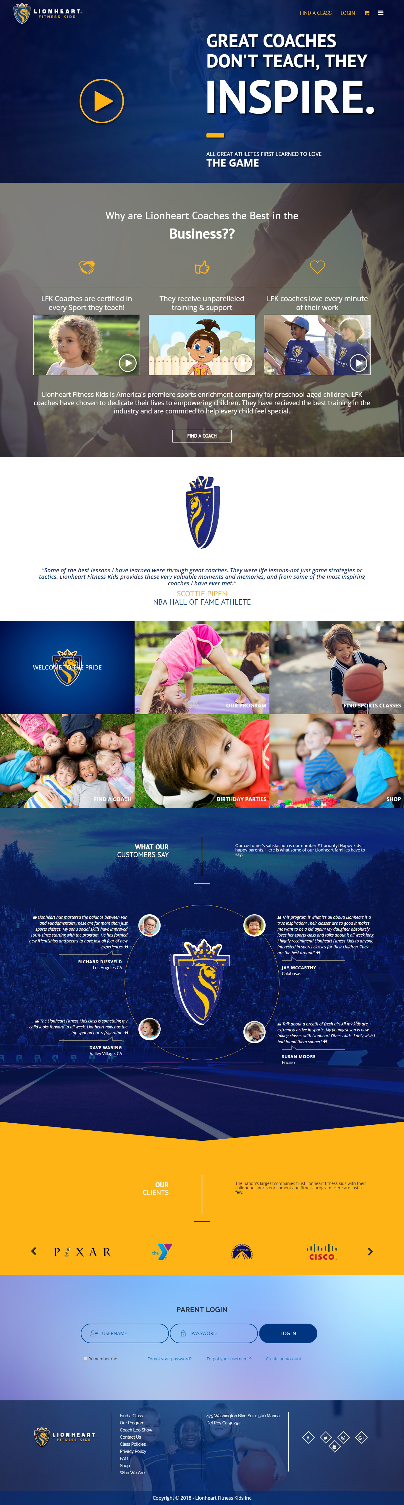 lion heart fitness kids