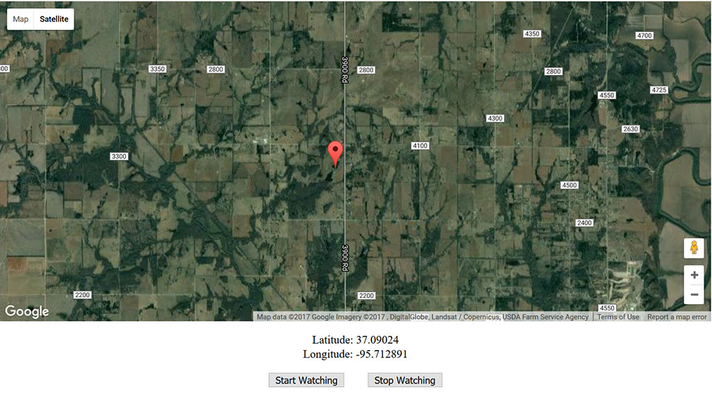 Tracking location and position in real time on GoogleMap