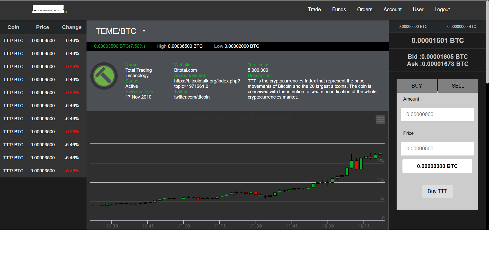 Bitcoin Web Application