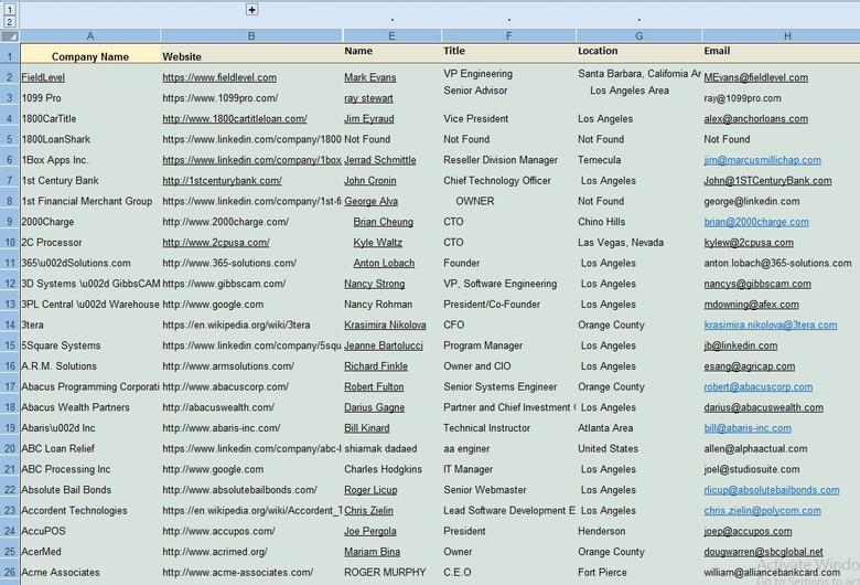 Identify companies stakeholders on LinkedIn and find their Contact Information