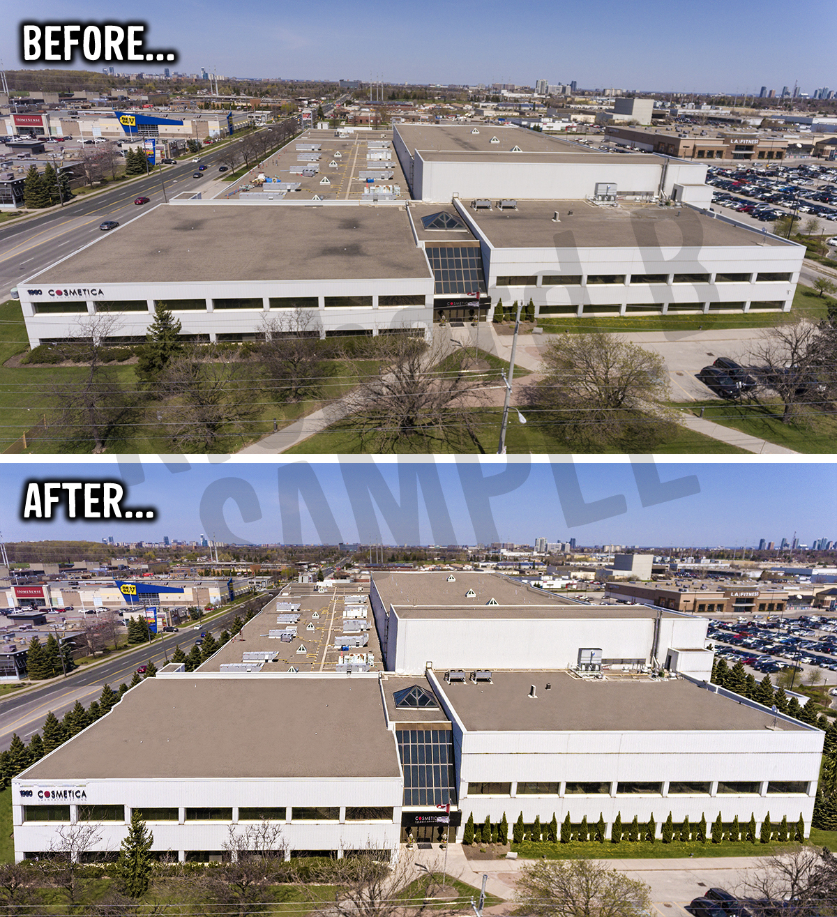 Building Exterior Clean Photo Editing