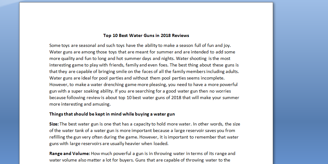 Content Writing 