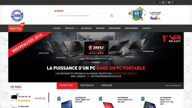 dynamic computer vendor website
