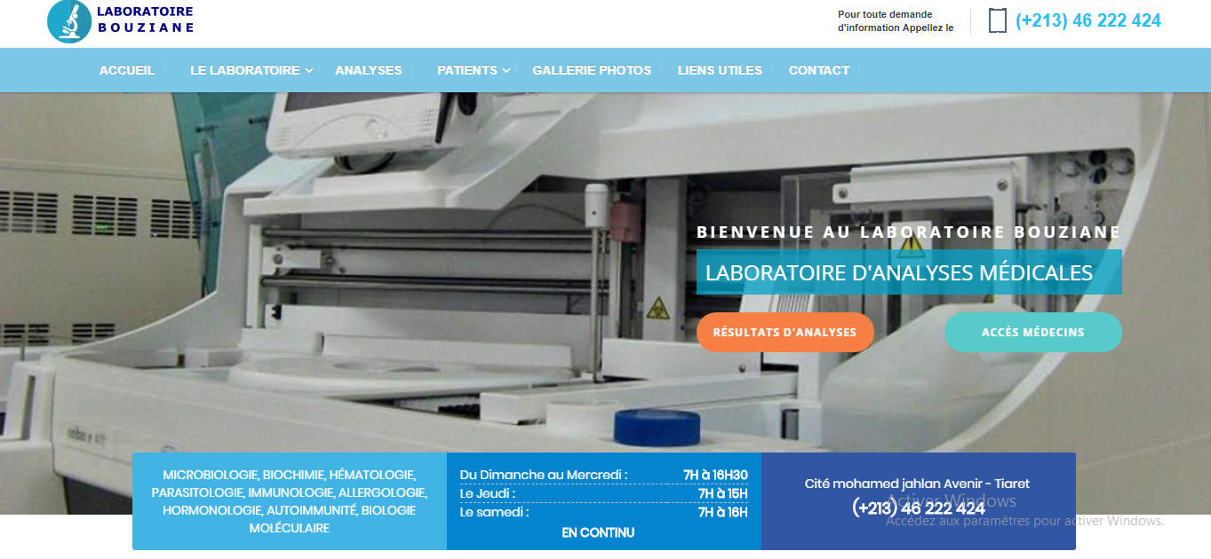 medical laboratory website