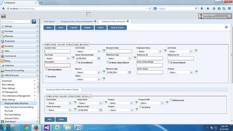 Web based ERP Development