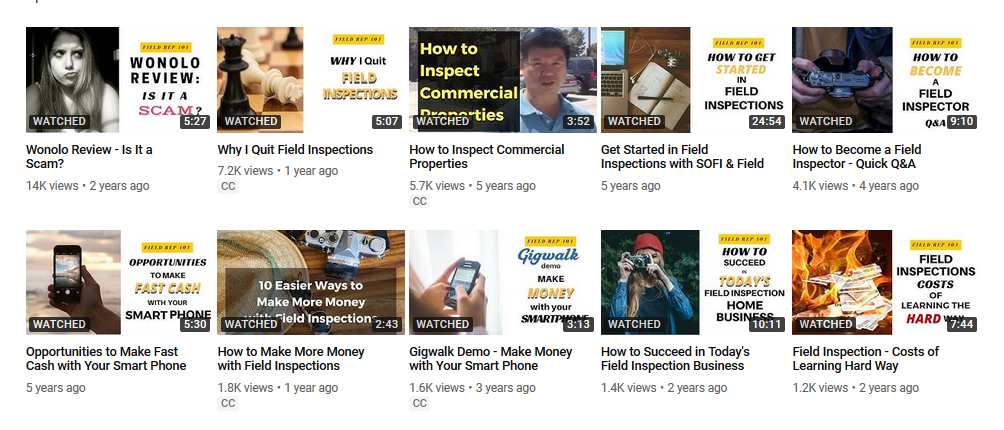 YouTube Channel to Promote Vocational Education / Training