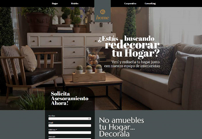 C-Home's Unbounce Landing Page