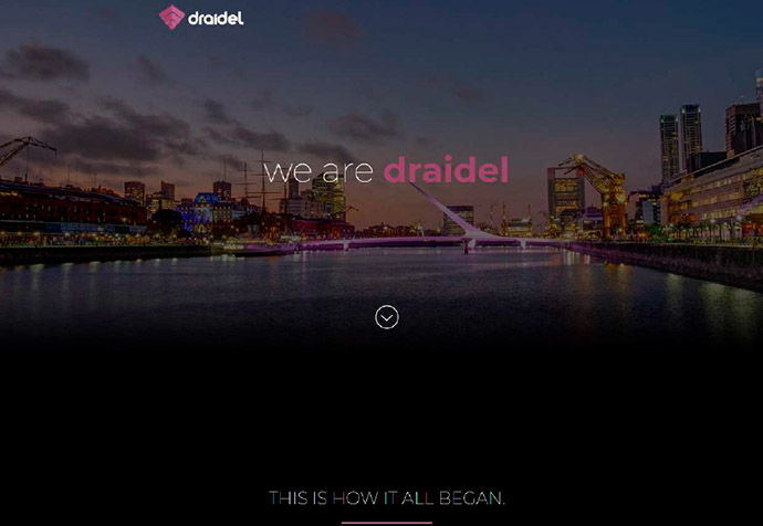 Draidel SAS' Unbounce Landing Page