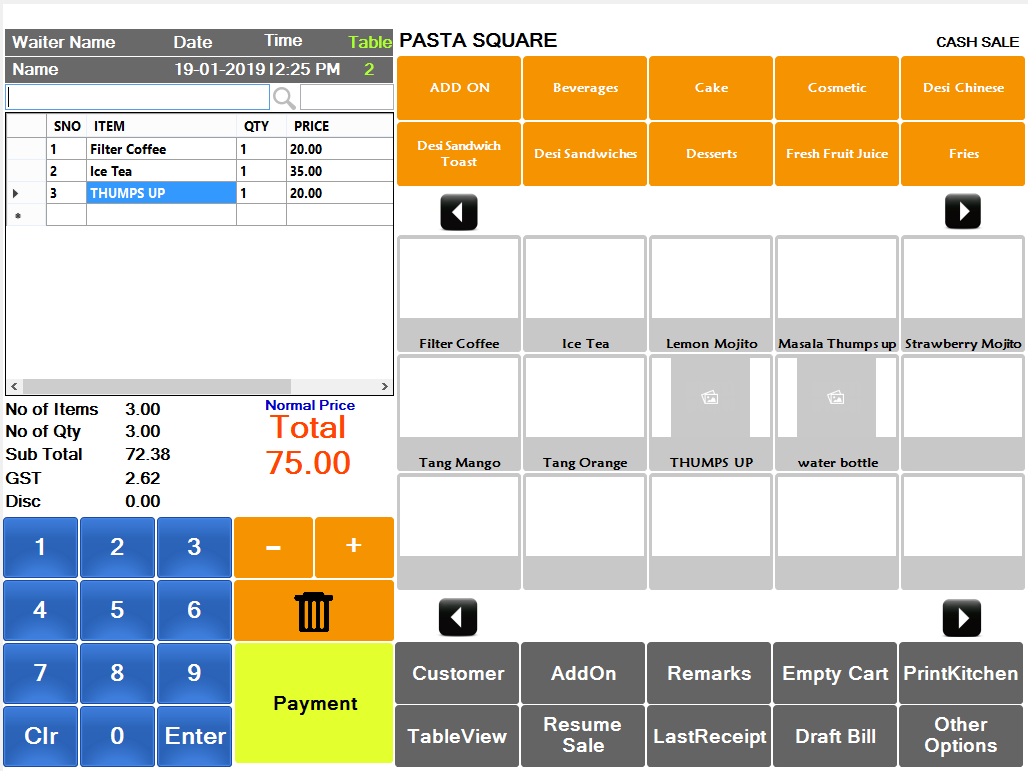 WEB POS (Point Of Sale)