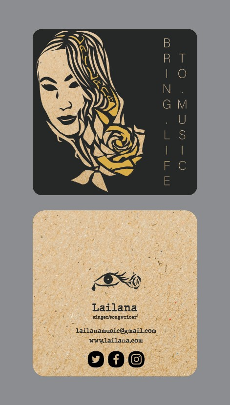 Business Cards for a singer