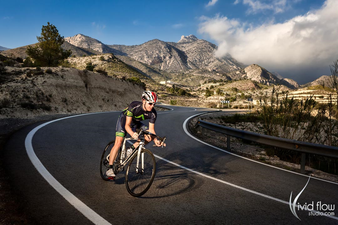 Advertising image of cycling company