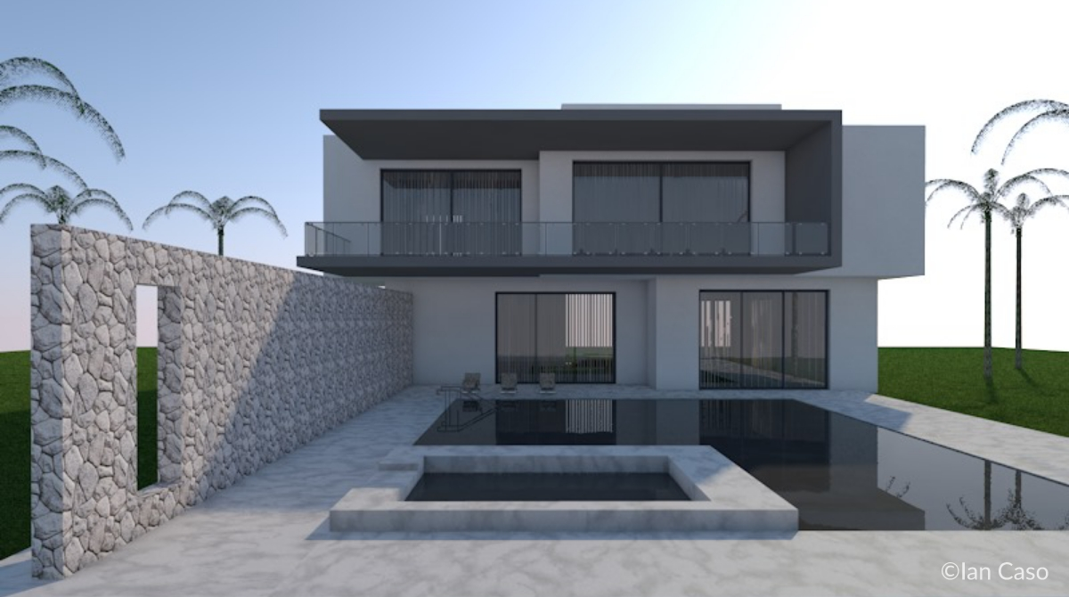 3 bed midcentury villa