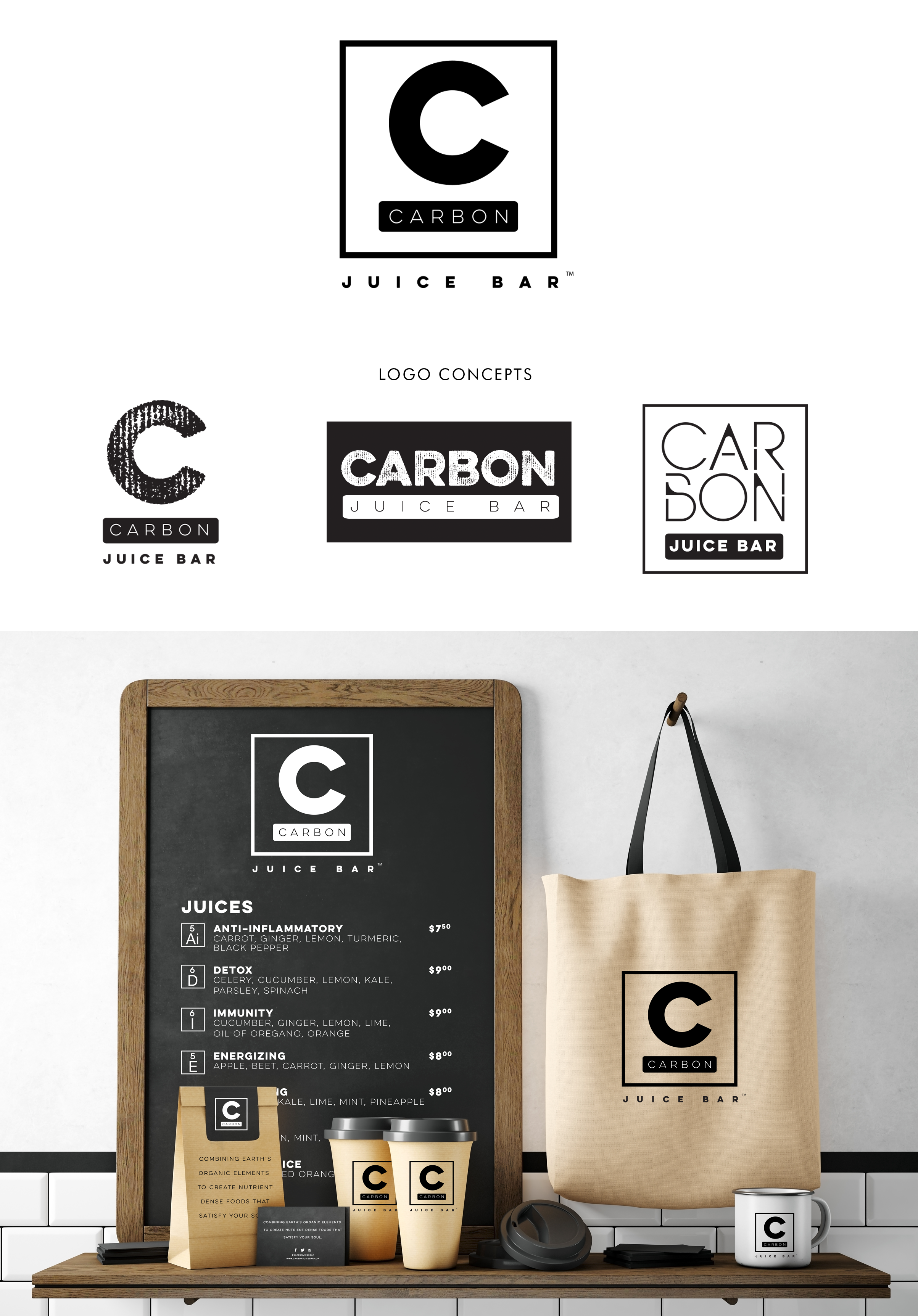 Carbon Juice Bar Logo