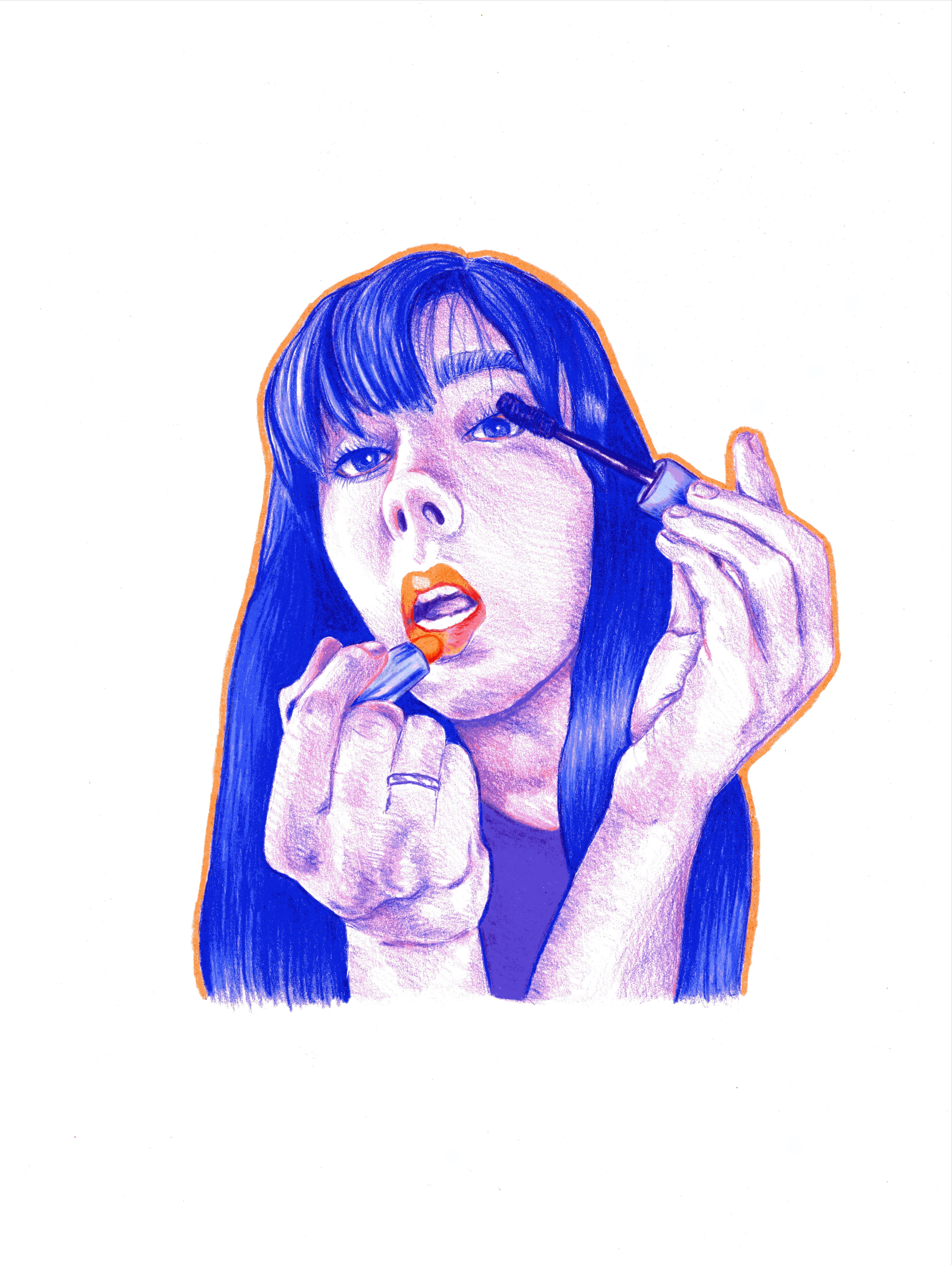 purple portrait