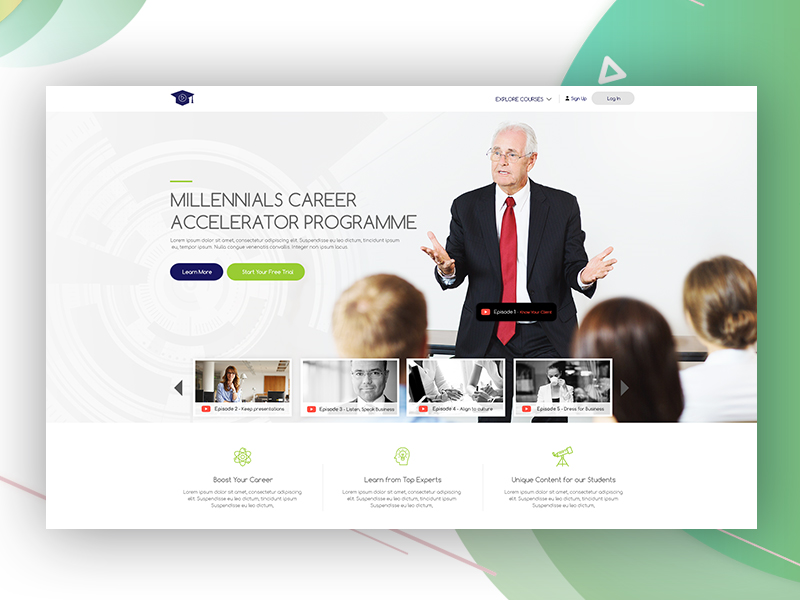 Video platform UX/UI