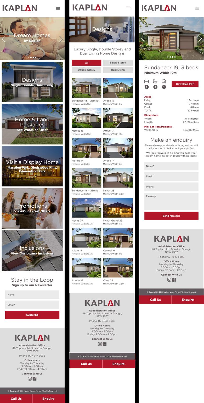Mobile Responsive Wordpress Website - Kaplan Homes