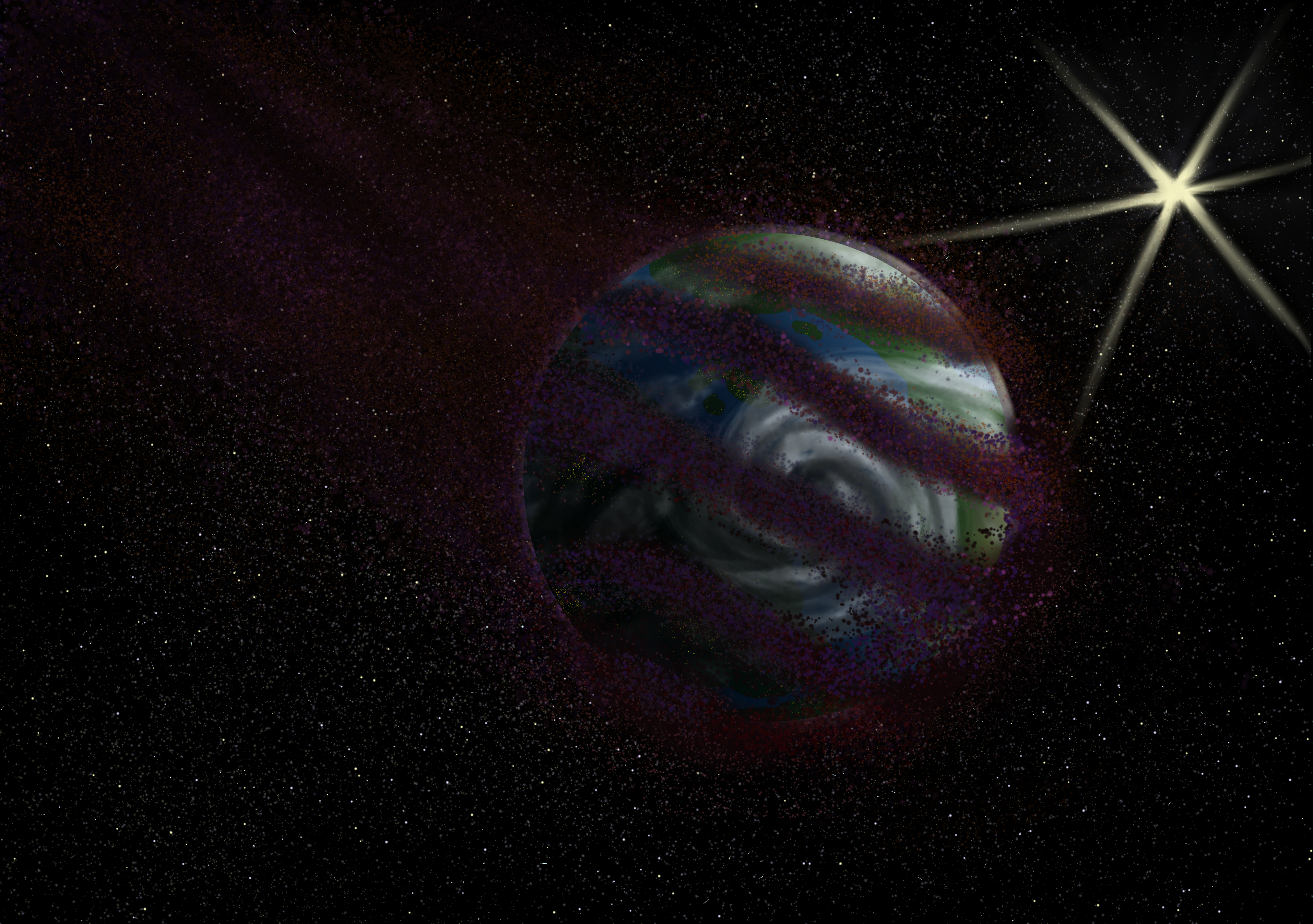 Engulfed Planet