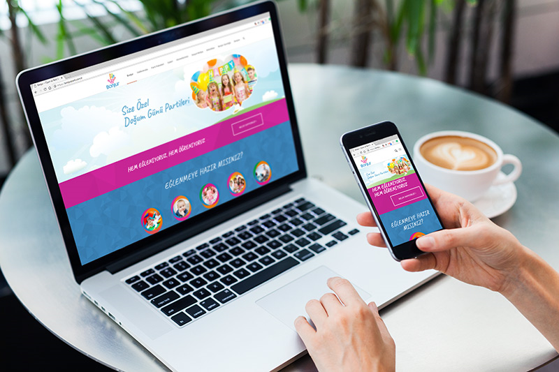 Bonjur Party Web Design