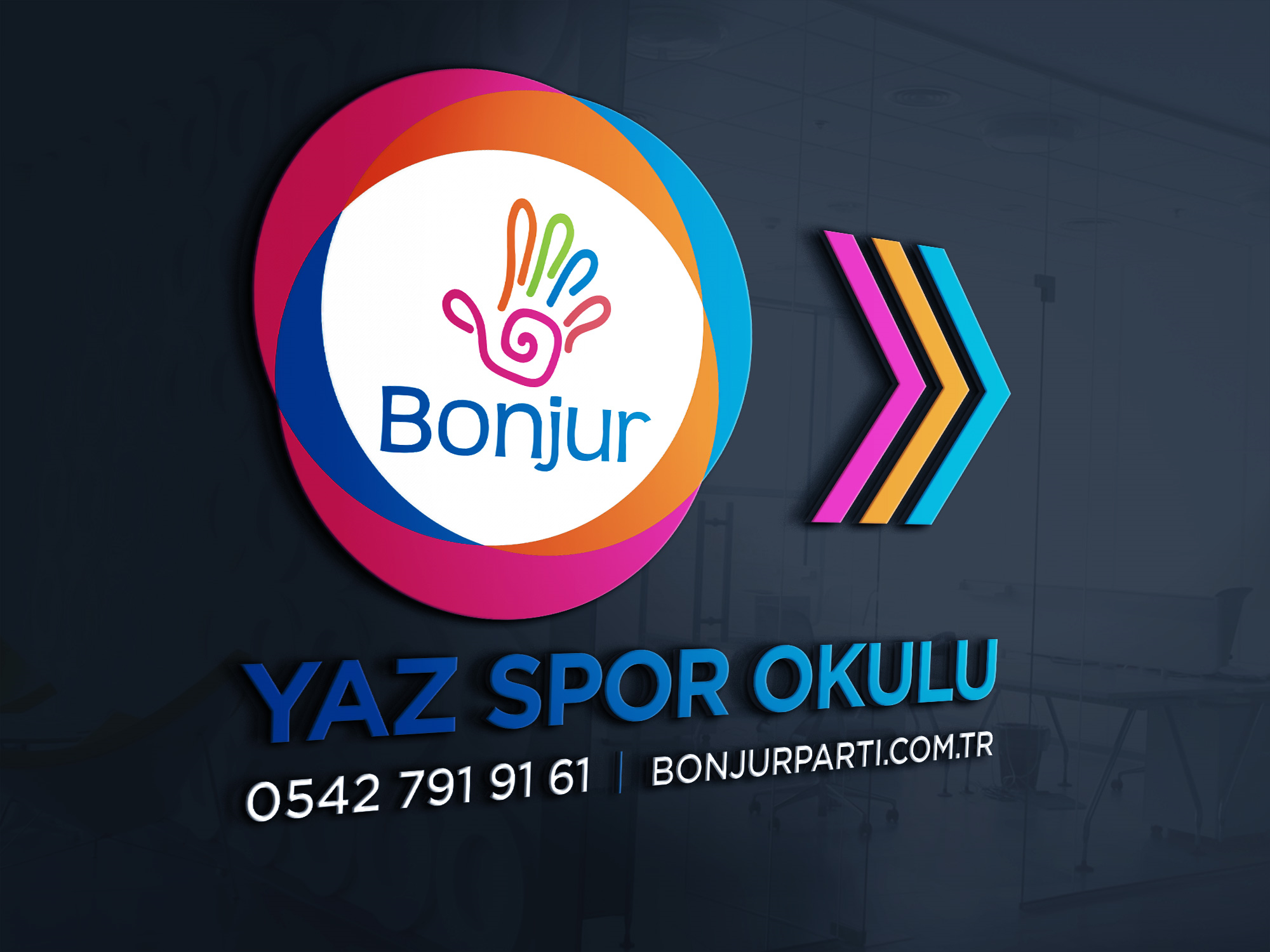 Bonjur Party Logo Design