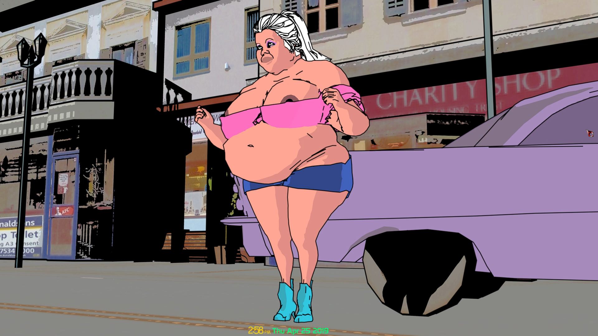 3d animation rendered in Cinema 4d using TOON SHADING
