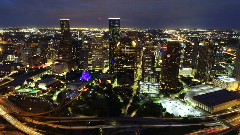 Houston Night Skyline
