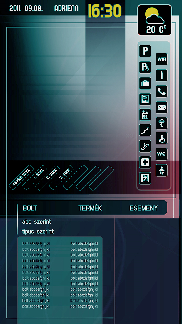 Info Screen Design