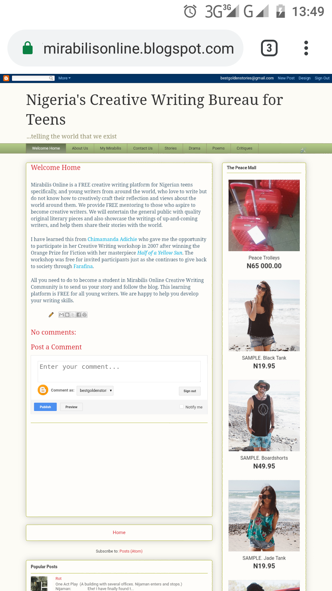 Mirabilis Online