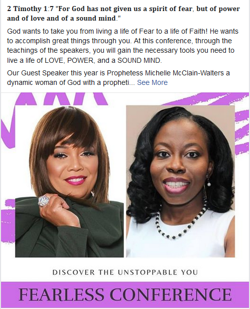 Facebook Fearless Conference Campaign