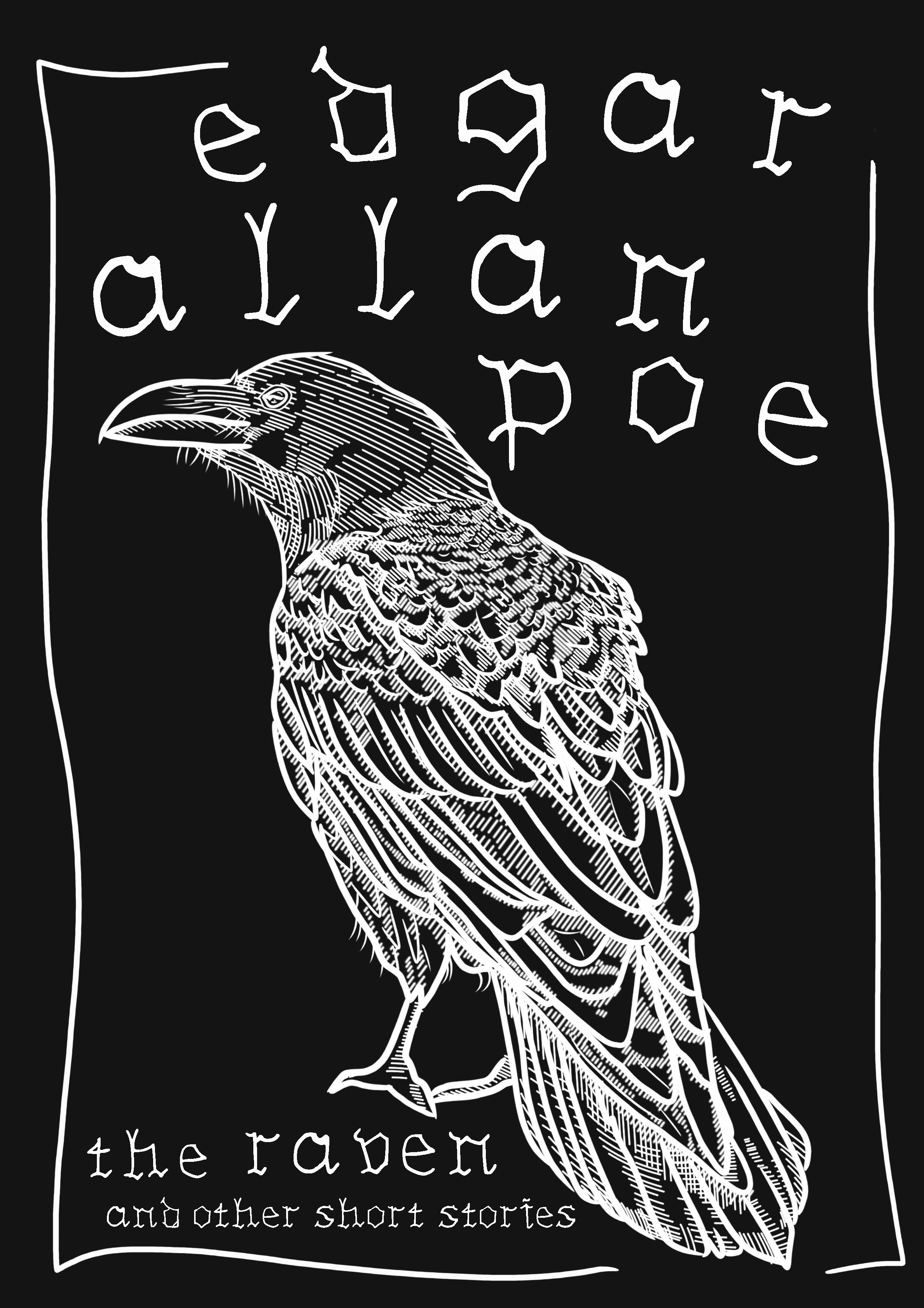 Mock-up cover for Edgar Allan Poe's The Raven