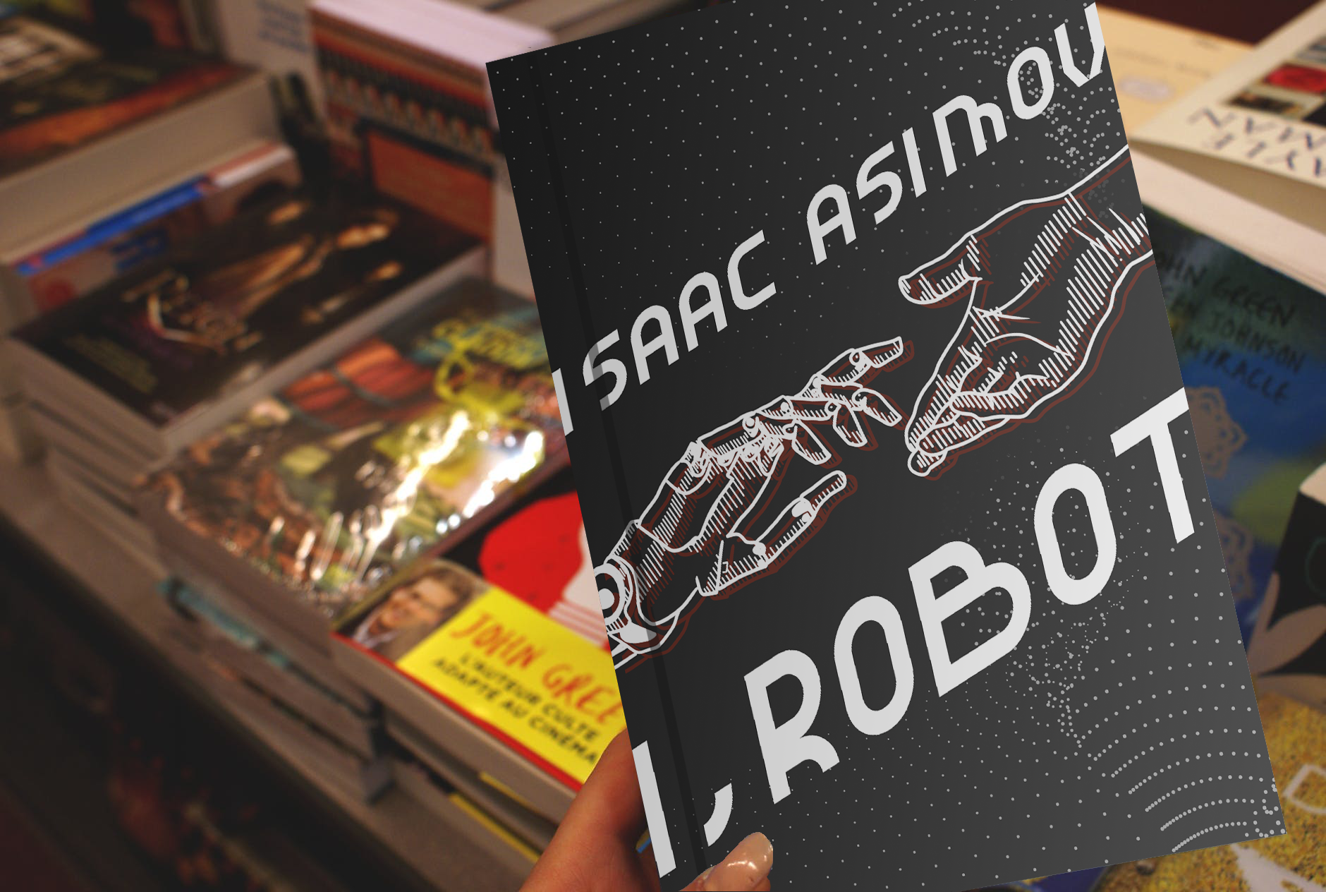 Mock-up cover for Isaac Asimov's I, Robot.