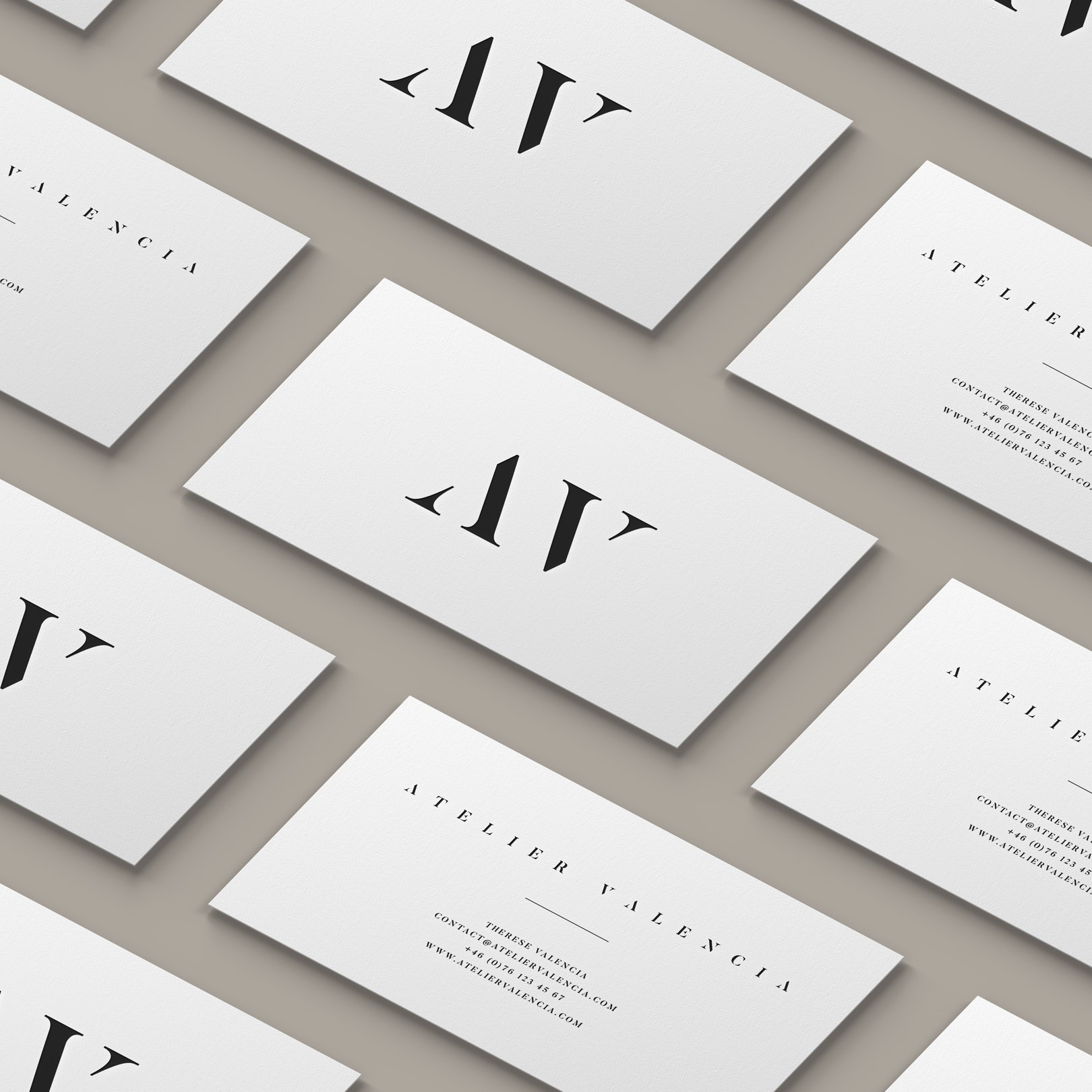 Atelier Valencia | Logo & Business Card Design