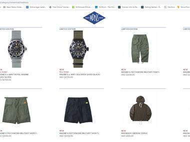 E-commerce website