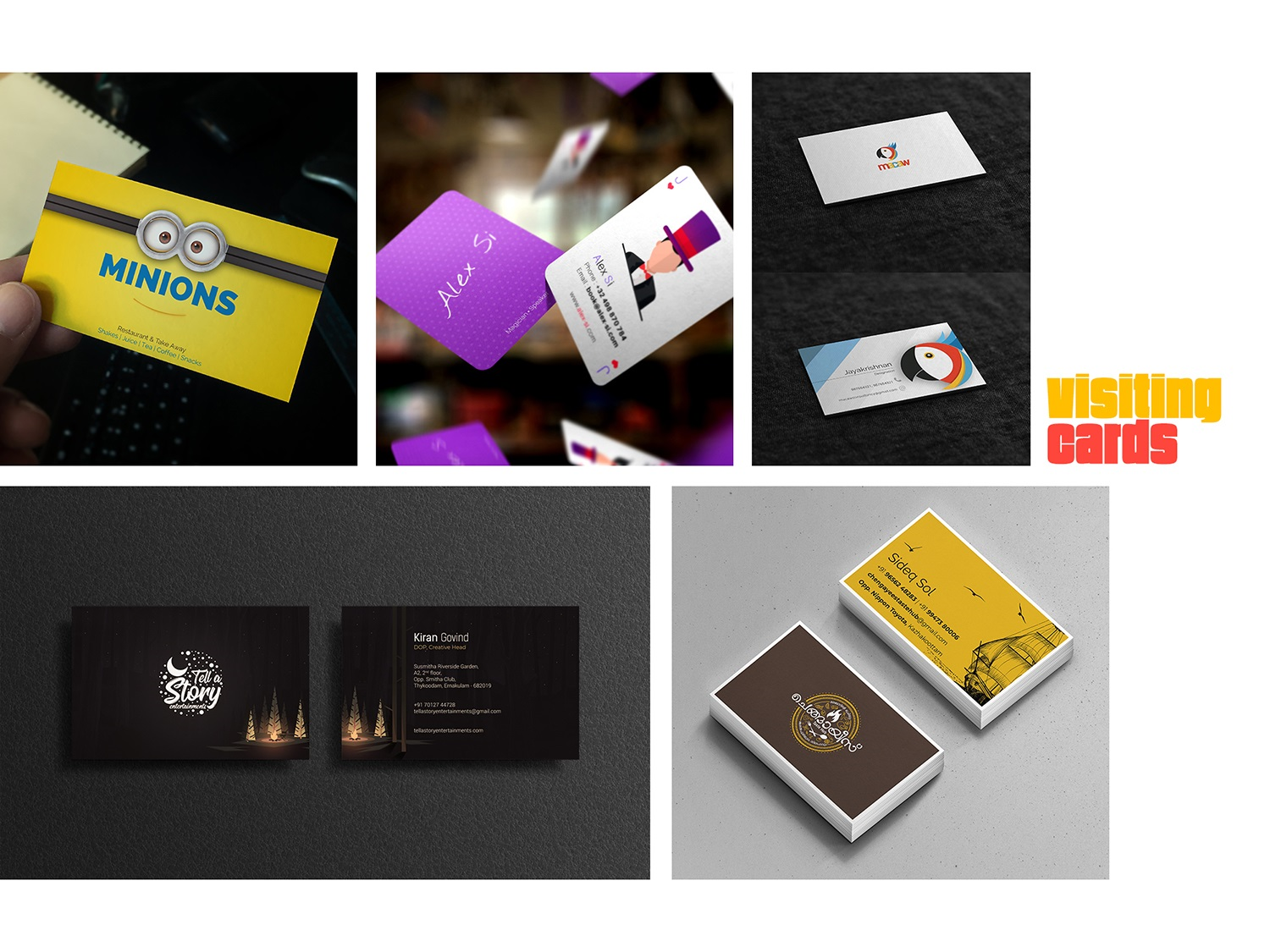 Visiting cards