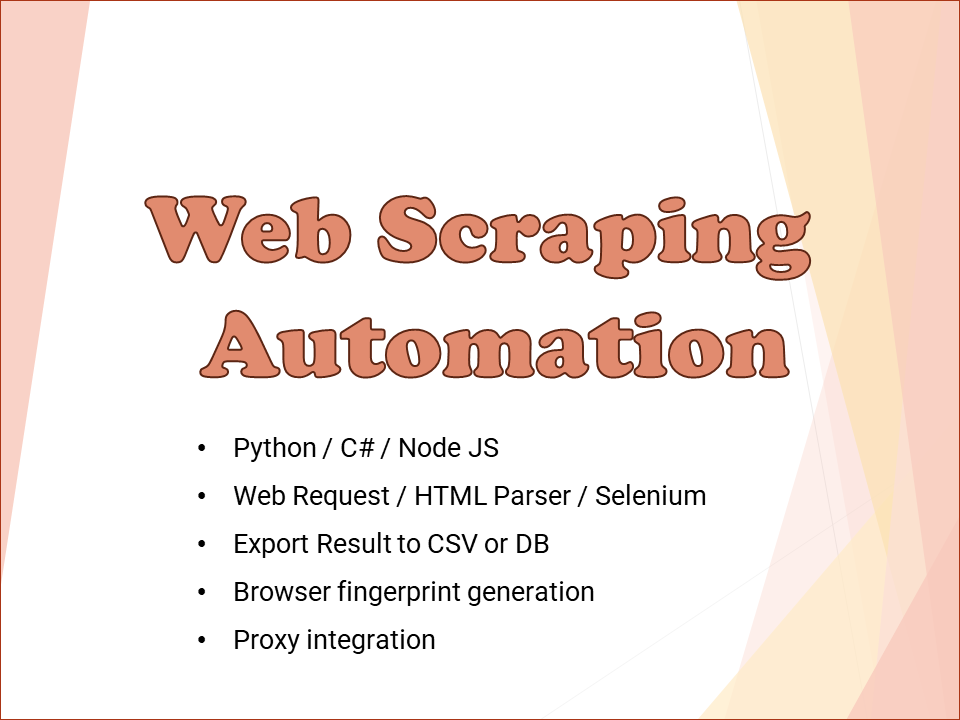 Web Scraping/Automation