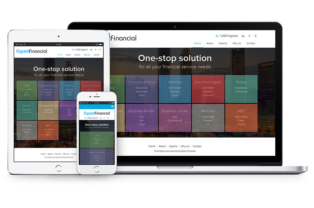 Expert financial WP site