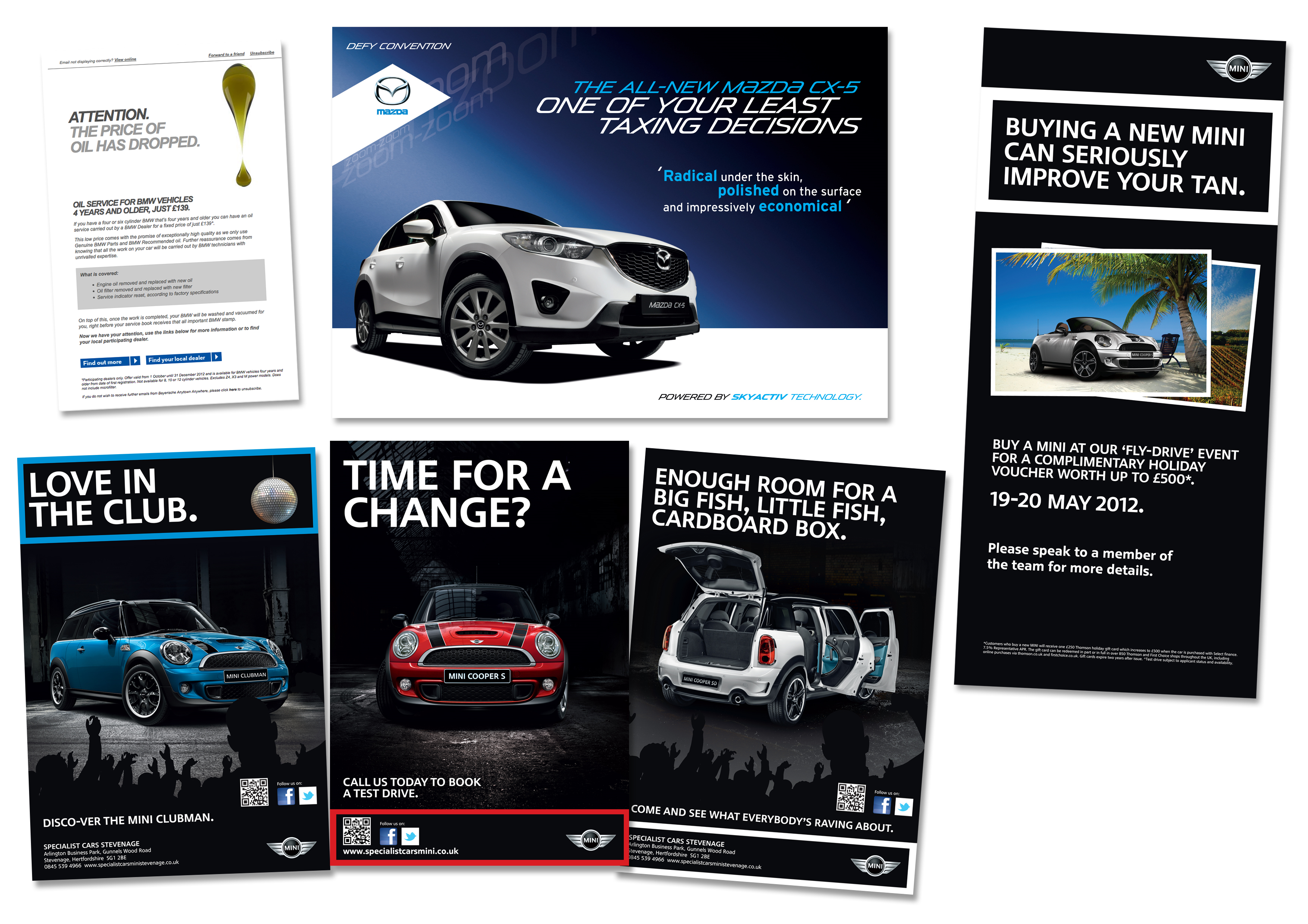 Automobile promotional emails