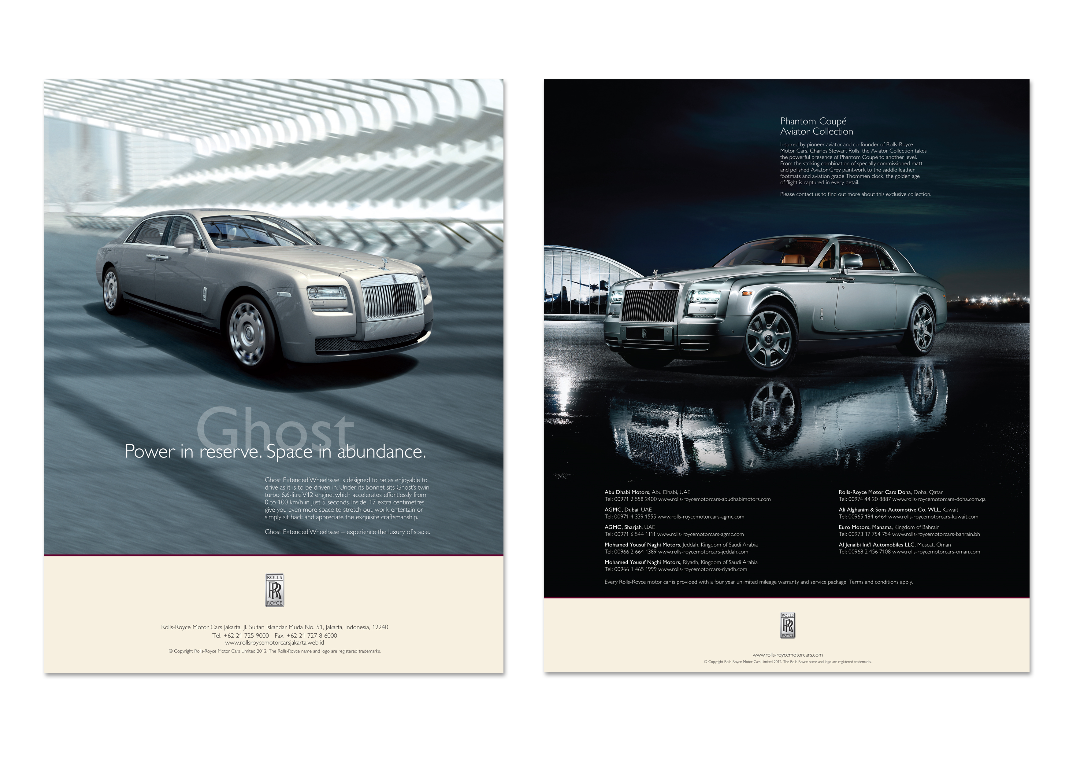 Rolls Royce Press Advertising