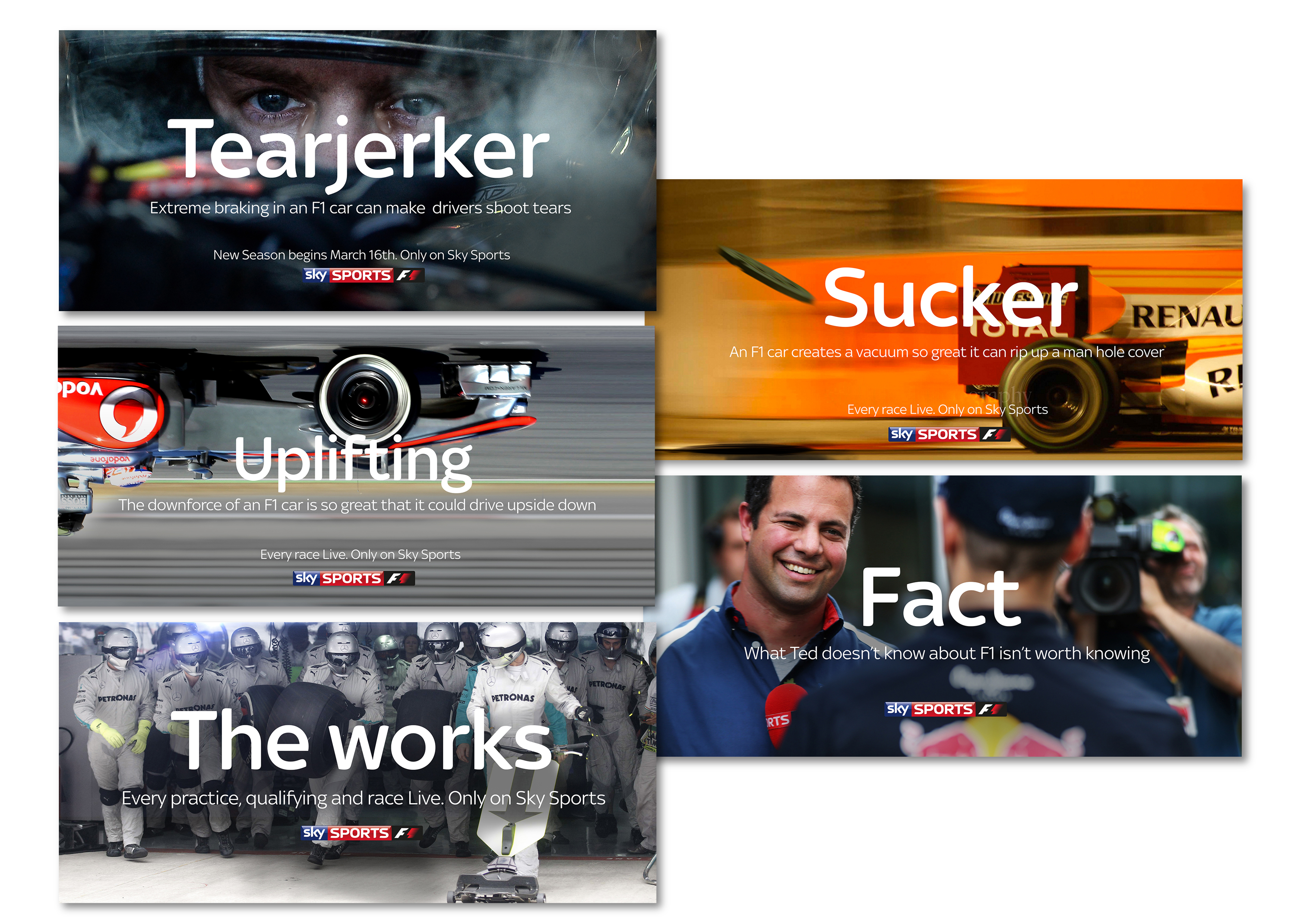 Sky Formula 1 Promotional banners