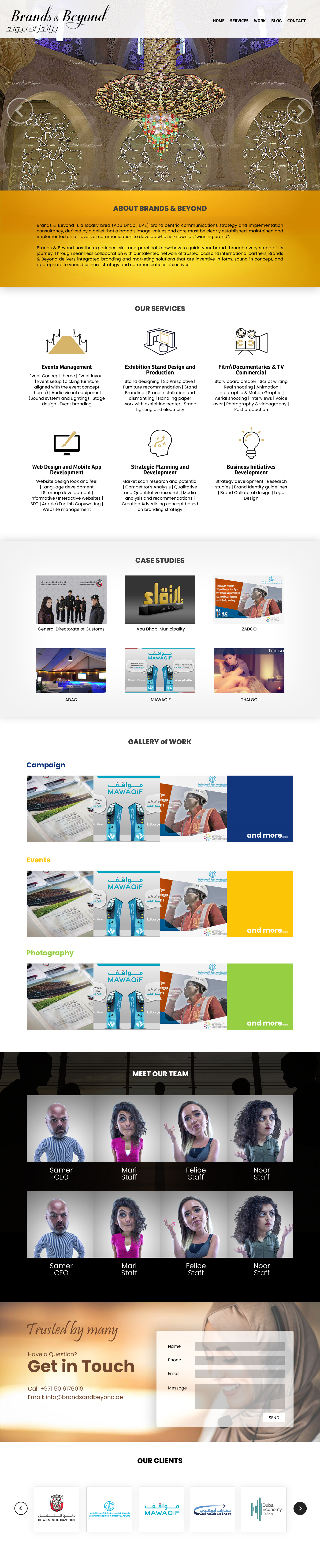 Website mock