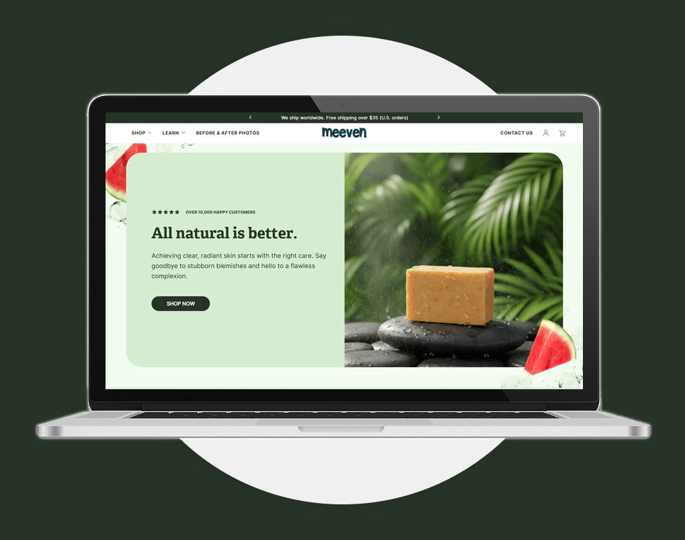 Beautiful modern ecommerce store