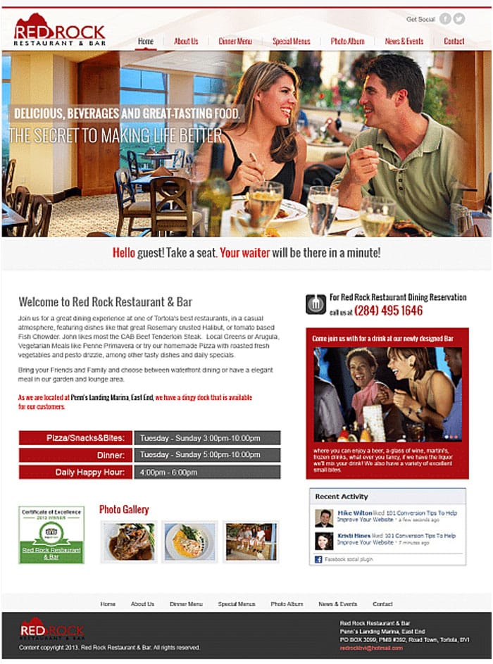 RED ROCK RESTAURANT & BAR