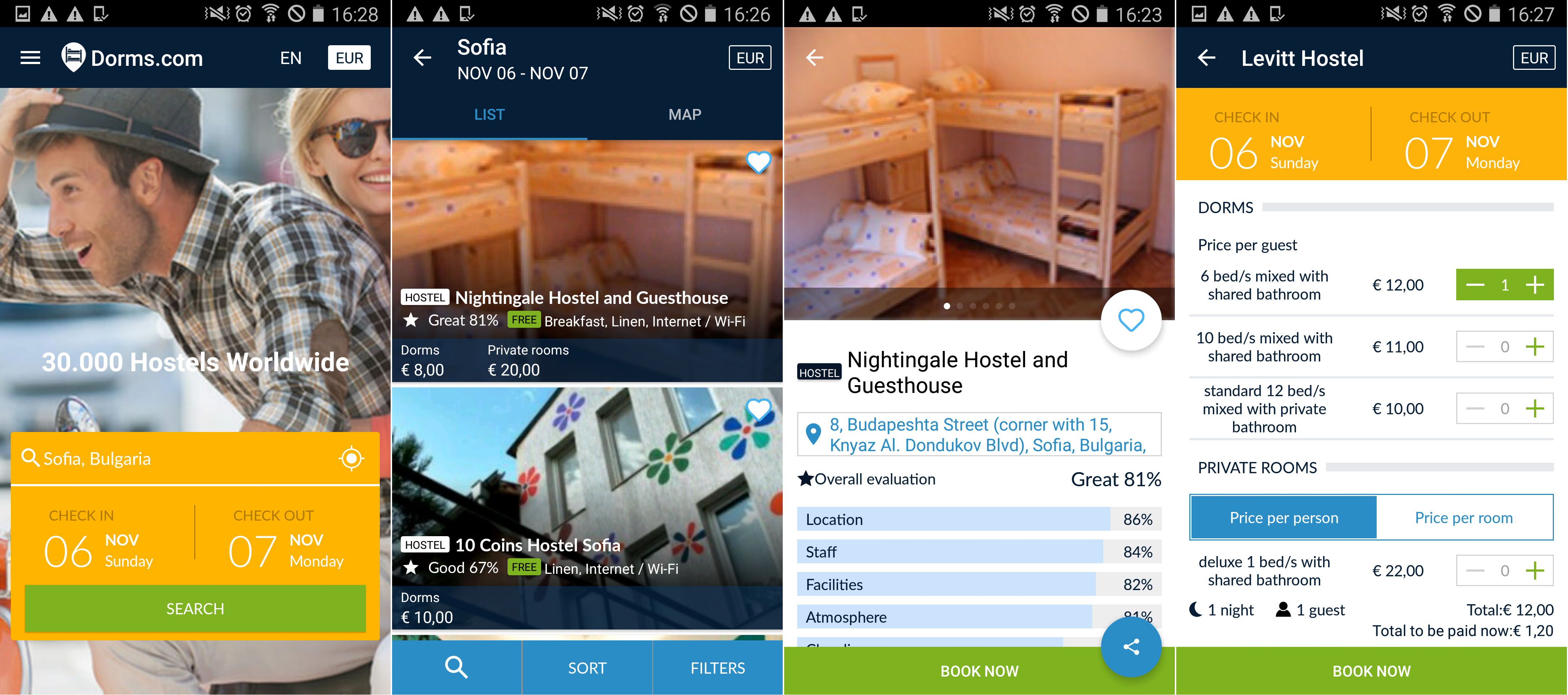 Booking APP(ios/android)