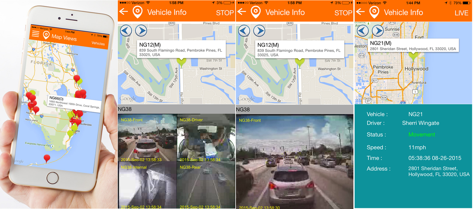 GPS tracking/ Live Video Stream APP( EyeRide AIO)