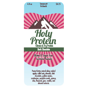 Holy Protein Protein Bar. Sold at the Farmer's Greenmarkets throughout Manhattan.  
