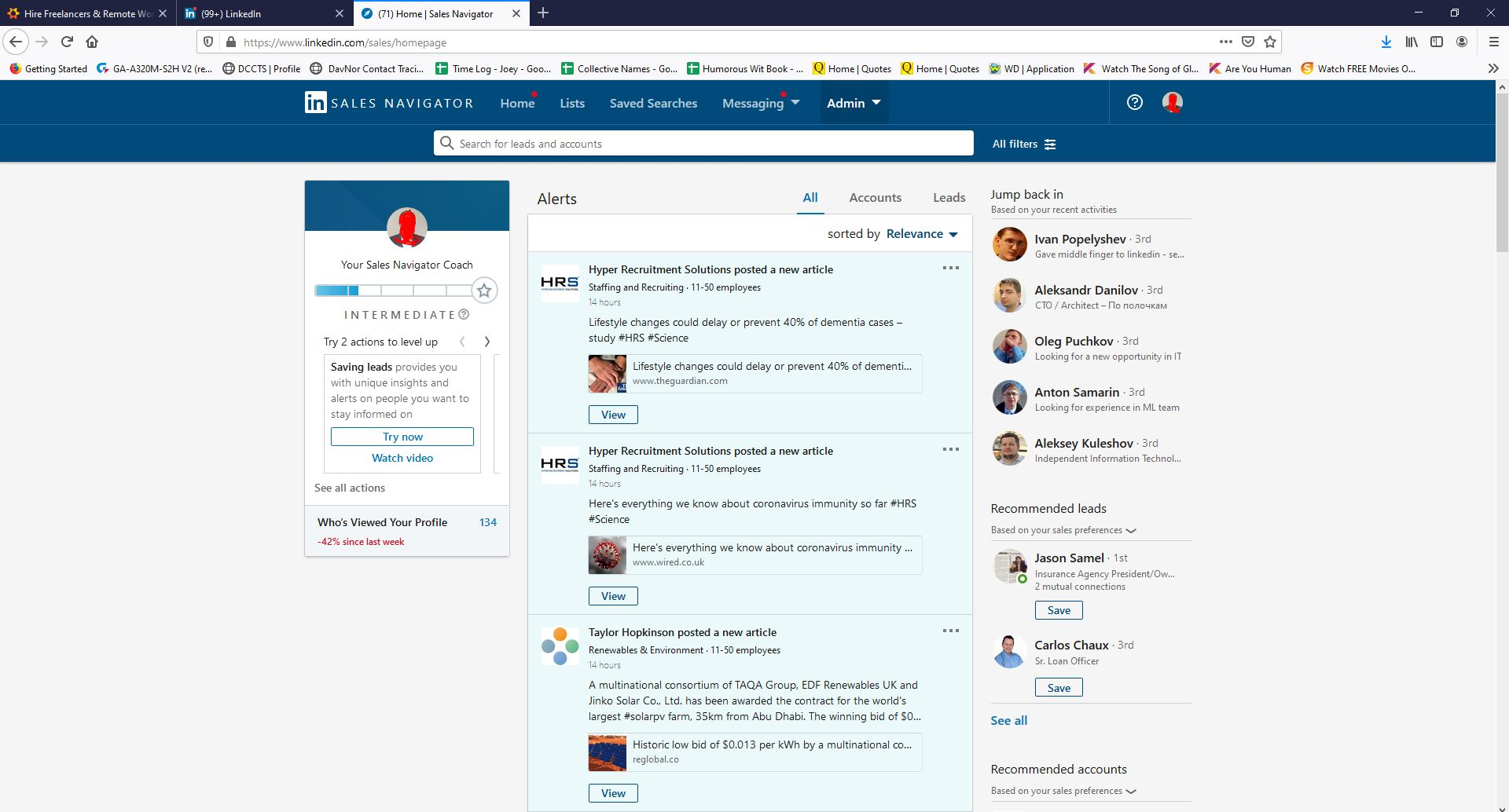 LinkedIn - Sales Navigator