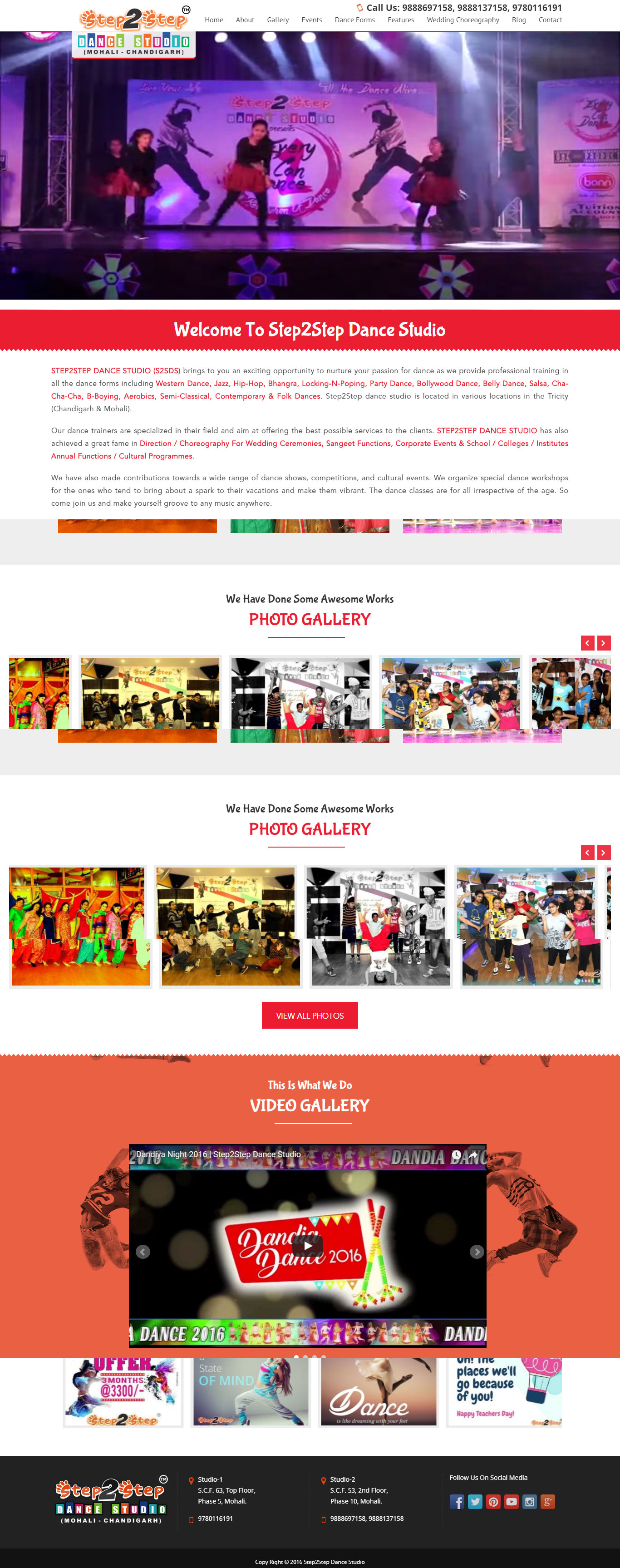 Dance Studio Website