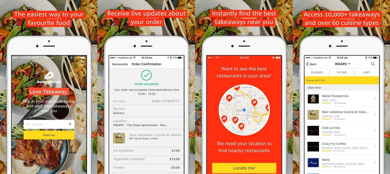 Food Delivery App for iOS and Android.